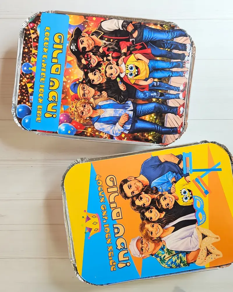 מכסים מעוצבים למשלוח מנות על שתי חמגשיות